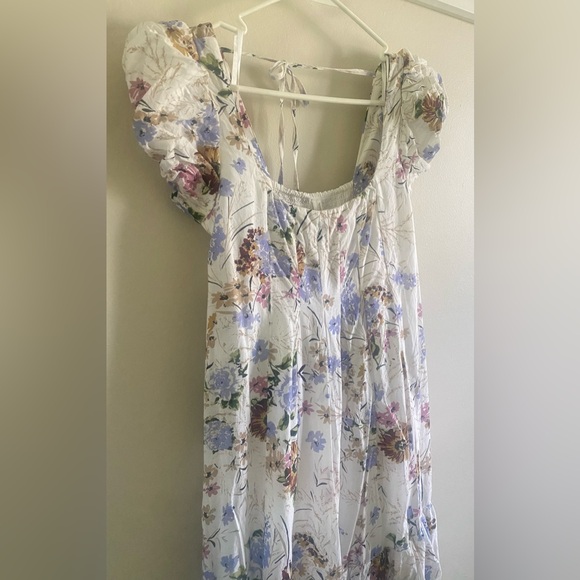 Anthropologie Puff Sleeve Midi Dress - Picture 9 of 14